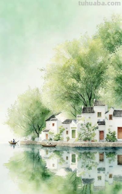 中国风清新水彩插画,江南水乡 - 今日头条 中国风清新水彩插画,江南水乡 - 图画吧TUHUABA