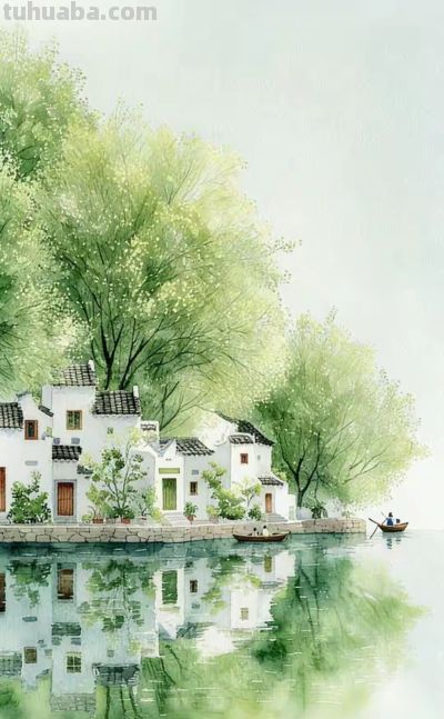 中国风清新水彩插画,江南水乡 - 今日头条 中国风清新水彩插画,江南水乡 - 图画吧TUHUABA