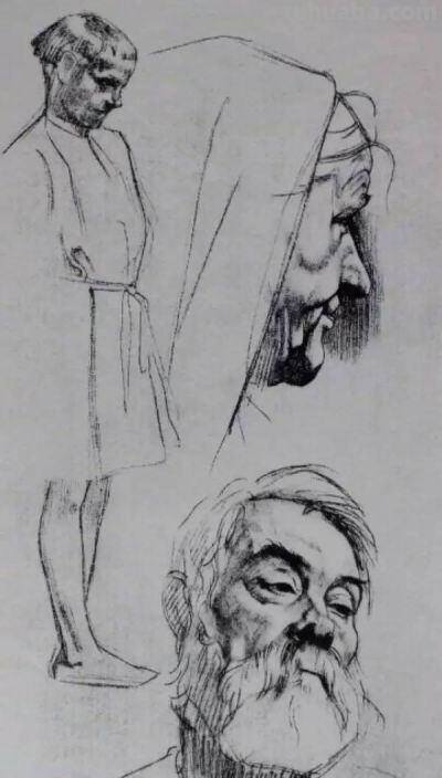 美术速写临摹大师作品，下面这几位是你绕不过的坎（高清大图） - 图画吧TUHUABA