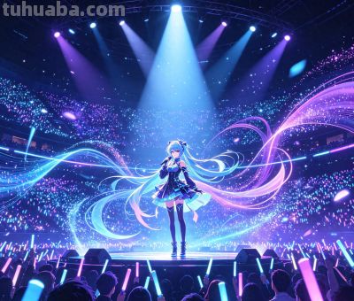 虚拟偶像演唱会门票秒光，真人明星该担心了吗？ - 图画吧TUHUABA