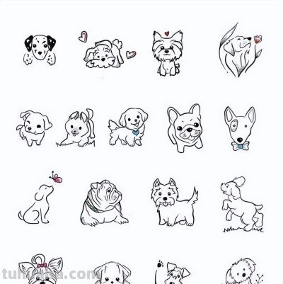 100个动物简笔画线稿，收藏备用 - 图画吧TUHUABA