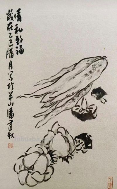 高手在民间：潘建秋笔下的萝卜青菜，为何比龙肉还馋人？ - 今日头条