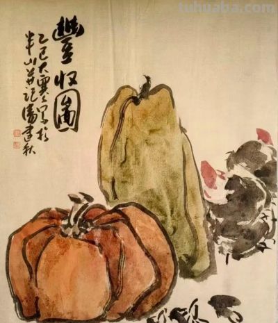 高手在民间：潘建秋笔下的萝卜青菜，为何比龙肉还馋人？ - 图画吧TUHUABA