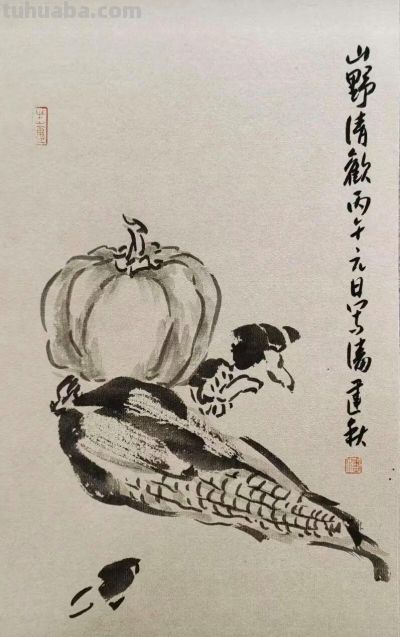 高手在民间：潘建秋笔下的萝卜青菜，为何比龙肉还馋人？ - 图画吧TUHUABA