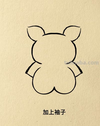 小猪简笔画步骤图 - 图画吧TUHUABA