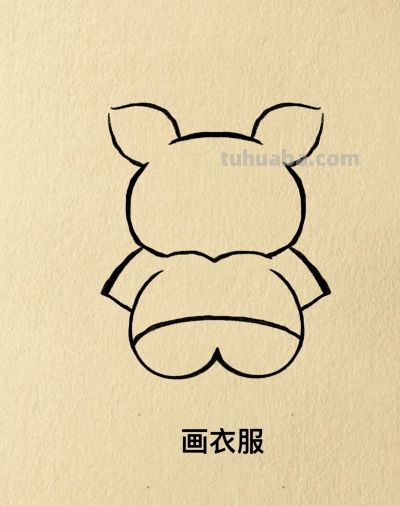 小猪简笔画步骤图 - 图画吧TUHUABA