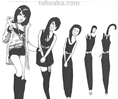 速写渐变，超简单画 - 图画吧TUHUABA