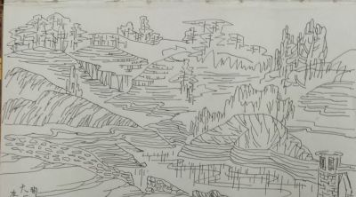 张义春 ‖自然风景速写作品欣赏 - 图画吧TUHUABA