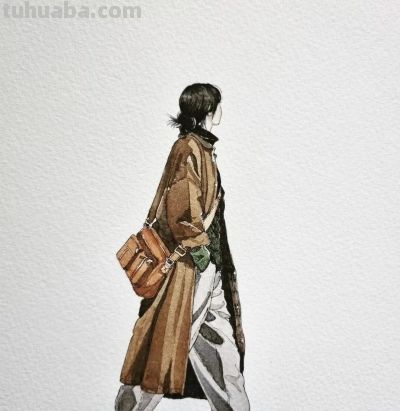 人物淡彩速写，画风治愈松弛 - 图画吧TUHUABA
