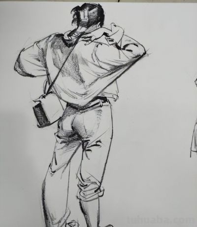 梁生老师速写动态快写作品 - 图画吧TUHUABA