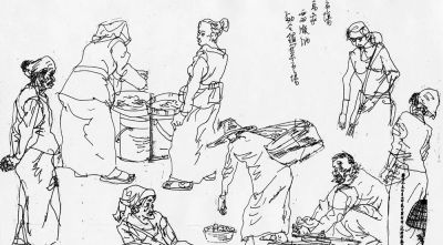 央美教授李洋速写作品 - 图画吧TUHUABA