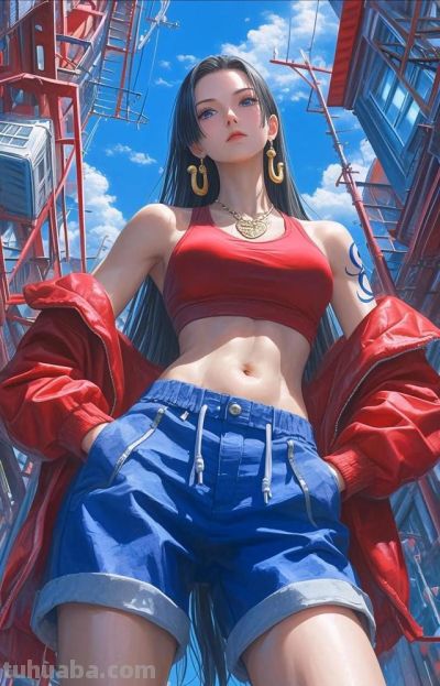 雨波COS女帝太还原，路飞果然能挂上去 - 图画吧TUHUABA