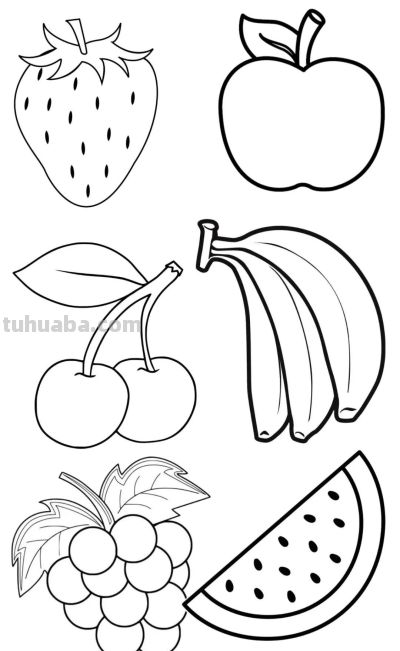 113个水果的简笔画资料图，收藏备用 - 图画吧TUHUABA