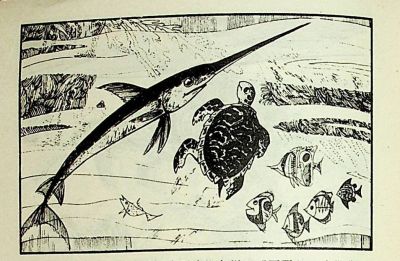 小海龟游大海-湖南美术出版社1981 王琼 胡抗 绘 - 图画吧TUHUABA