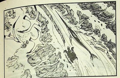 小海龟游大海-湖南美术出版社1981 王琼 胡抗 绘 - 图画吧TUHUABA