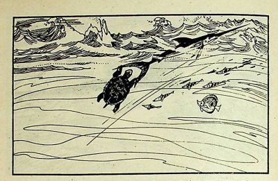 小海龟游大海-湖南美术出版社1981 王琼 胡抗 绘 - 图画吧TUHUABA