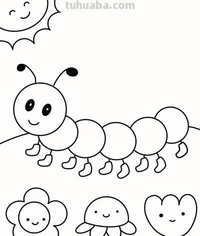 【简笔画教学】超可爱毛毛虫简笔画分步教学、幼儿园中大班可学! - 今日头条 【简笔画教学】超可爱毛毛虫简笔画分步教学、幼儿园中大班可学! - 图画吧TUHUABA