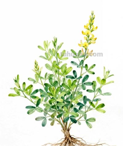 水彩画｜金雀花 - 图画吧TUHUABA