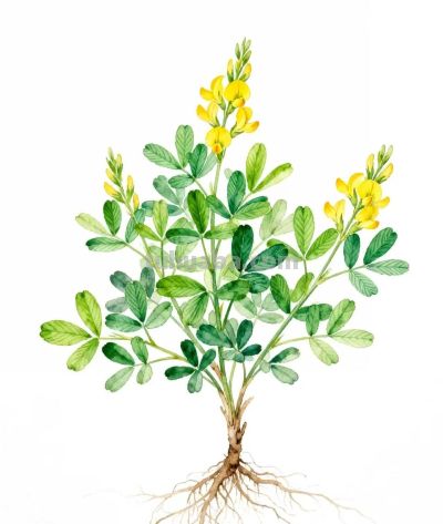 水彩画｜金雀花 - 图画吧TUHUABA