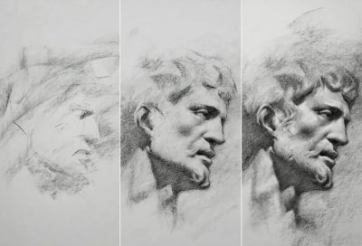 彩！美国艺术学院高级教授-罗梅尔·德·拉·托雷素描作品欣赏 - 图画吧TUHUABA