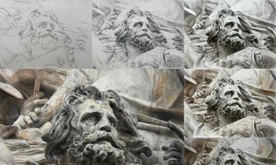 高中生都画这么厉害了？这质感傻傻分不清是“雕塑”还是素描！ - 图画吧TUHUABA