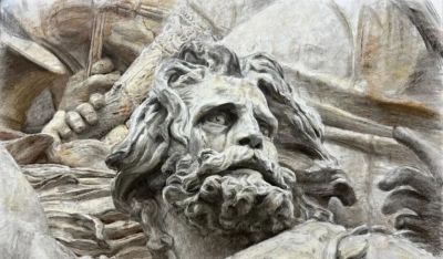 高中生都画这么厉害了？这质感傻傻分不清是“雕塑”还是素描！ - 图画吧TUHUABA