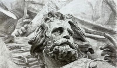 高中生都画这么厉害了？这质感傻傻分不清是“雕塑”还是素描！ - 图画吧TUHUABA