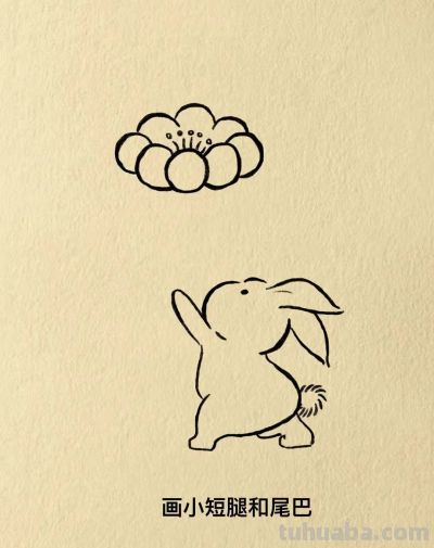 小兔子简笔画绘画分享 - 今日头条 小兔子简笔画绘画分享 - 图画吧TUHUABA