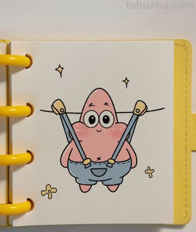 可爱派大星简笔画绘画步骤图 - 今日头条