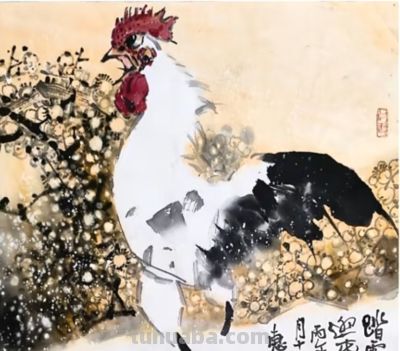 王惠琛：画鸡四十年，他笔下的鸡有“神”，还有“骨头” - 图画吧TUHUABA