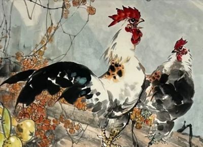 王惠琛：画鸡四十年，他笔下的鸡有“神”，还有“骨头” - 图画吧TUHUABA