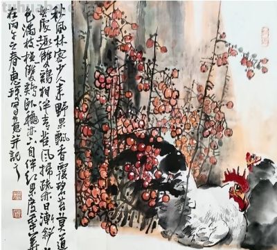王惠琛：画鸡四十年，他笔下的鸡有“神”，还有“骨头” - 图画吧TUHUABA