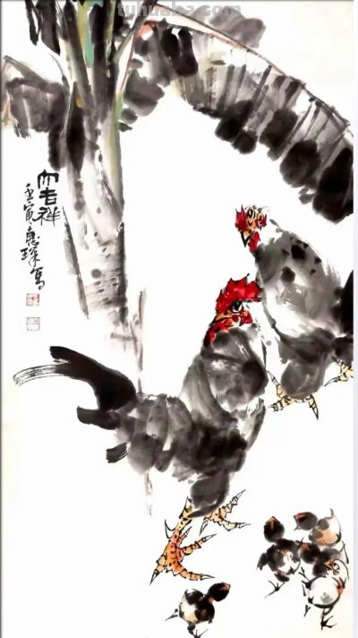 王惠琛：画鸡四十年，他笔下的鸡有“神”，还有“骨头” - 图画吧TUHUABA