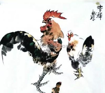 王惠琛：画鸡四十年，他笔下的鸡有“神”，还有“骨头” - 图画吧TUHUABA