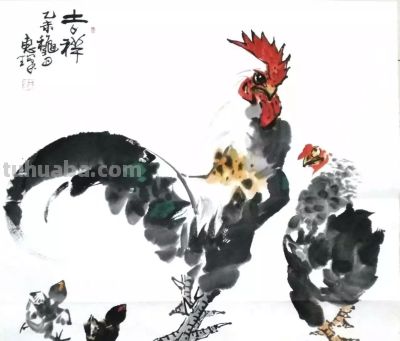 王惠琛：画鸡四十年，他笔下的鸡有“神”，还有“骨头” - 图画吧TUHUABA