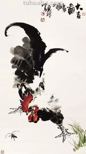 王惠琛：画鸡四十年，他笔下的鸡有“神”，还有“骨头” - 图画吧TUHUABA
