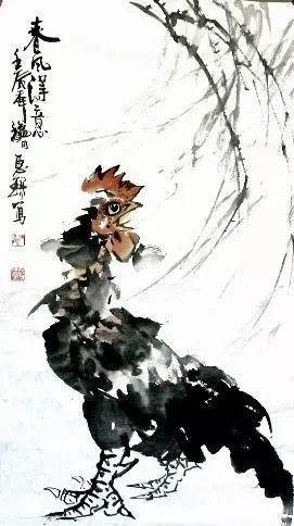 王惠琛：画鸡四十年，他笔下的鸡有“神”，还有“骨头” - 图画吧TUHUABA