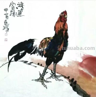 王惠琛：画鸡四十年，他笔下的鸡有“神”，还有“骨头” - 图画吧TUHUABA