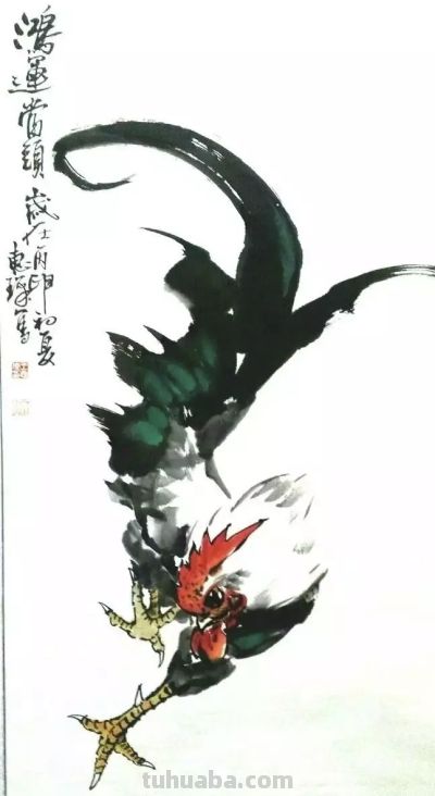 王惠琛：画鸡四十年，他笔下的鸡有“神”，还有“骨头” - 图画吧TUHUABA