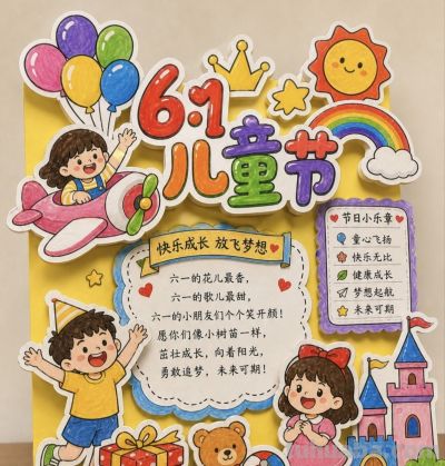 【儿童节】主题的相关知识/手抄报/绘画 - 图画吧TUHUABA