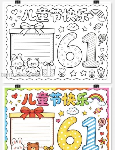 【儿童节】主题的相关知识/手抄报/绘画 - 图画吧TUHUABA