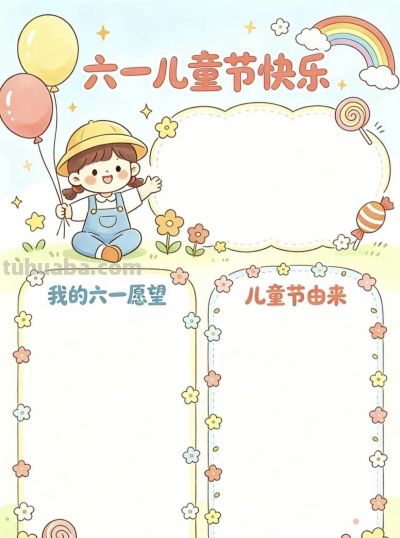 【儿童节】主题的相关知识/手抄报/绘画 - 图画吧TUHUABA