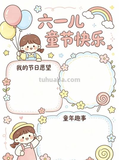 【儿童节】主题的相关知识/手抄报/绘画 - 图画吧TUHUABA
