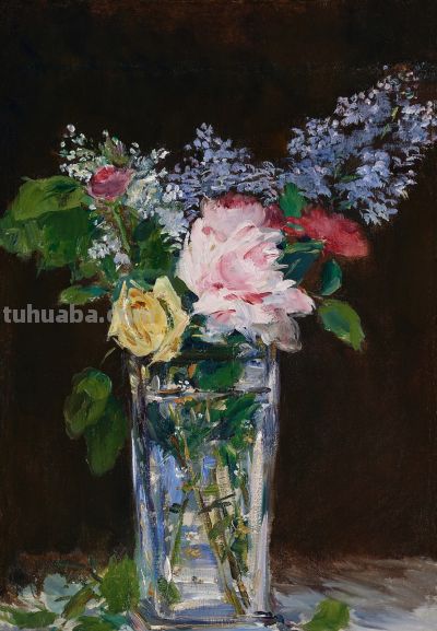 马奈笔下的静物与花 - 图画吧TUHUABA