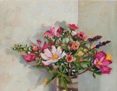 英国艺术家 Anne Marie Butlin温柔细腻的笔触描绘花卉、静物与自然 - 图画吧TUHUABA