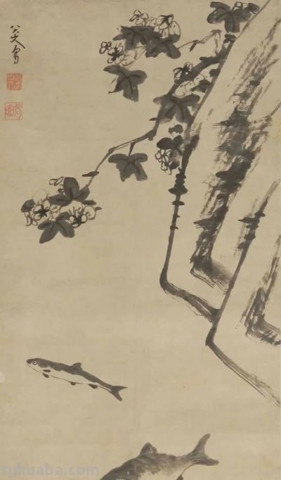 八大山人画鱼:简笔写神韵,空白见天地 论其极简艺术中的精神宇宙 - 今日头条 八大山人画鱼:简笔写神韵,空白见天地 论其极简艺术中的精神宇宙 - 图画吧TUHUABA