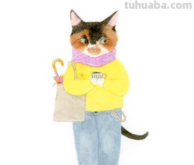 插画师推荐65｜Mari Ichimasu 旅行猫系列 - 图画吧TUHUABA