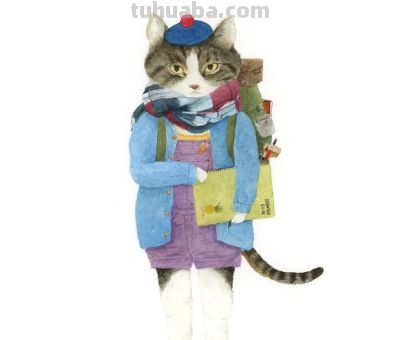 插画师推荐65｜Mari Ichimasu 旅行猫系列 - 图画吧TUHUABA