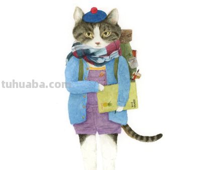插画师推荐65｜Mari Ichimasu 旅行猫系列 - 图画吧TUHUABA