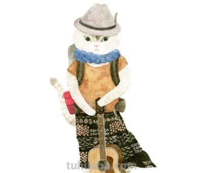 插画师推荐65｜Mari Ichimasu 旅行猫系列 - 图画吧TUHUABA
